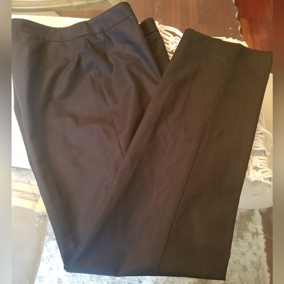 $598 Lafayette 148 New York Slacks Blk Sz.10 Pristine - Picture 10 of 11